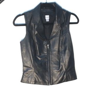 Leather vest